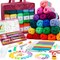 Crochet Yarn Kit for Beginners & Adults – 1650 Yards, 30 Color Acrylic Skeins, Complete 73-Piece Crochet Set with Hooks, Accessories & User Manual for Amigurumi, Scarves & DIY Projects